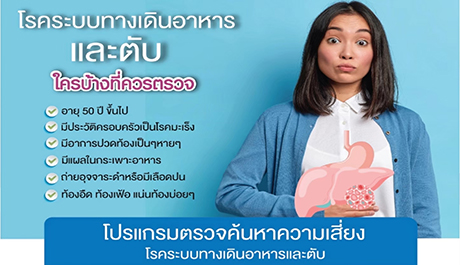 โปรแกรมคัดกรองความเสี่ยงโรคระบบทางเดินอาหารและตับ