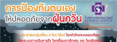 การป้องกันตนเองให้ปลอดภัยจากฝุ่นควัน